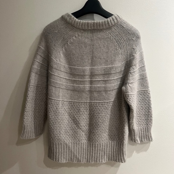 French Connection Light Grey Angora/nylon Blend Sweater - Picture 5 of 5